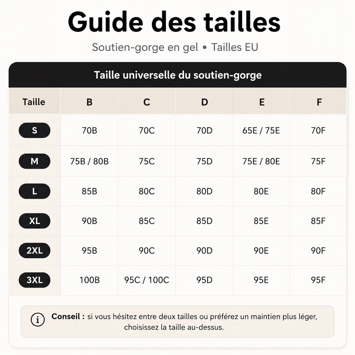 Soutien-gorge push-up confortable sans armatures